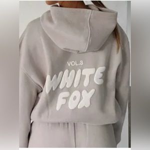 White fox offstage hoodie moon NWT
